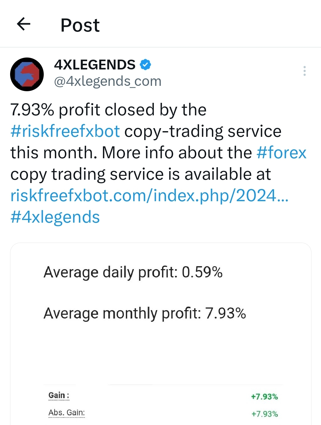 The RISKFREEFXBOT  is near to 8% profit in March